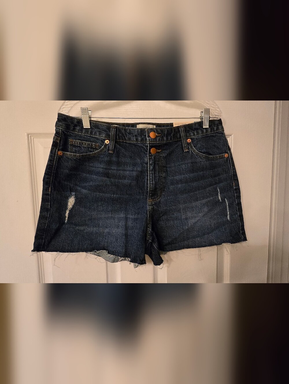 Universal Thread Dark Blue High-Rise Denim Shorts